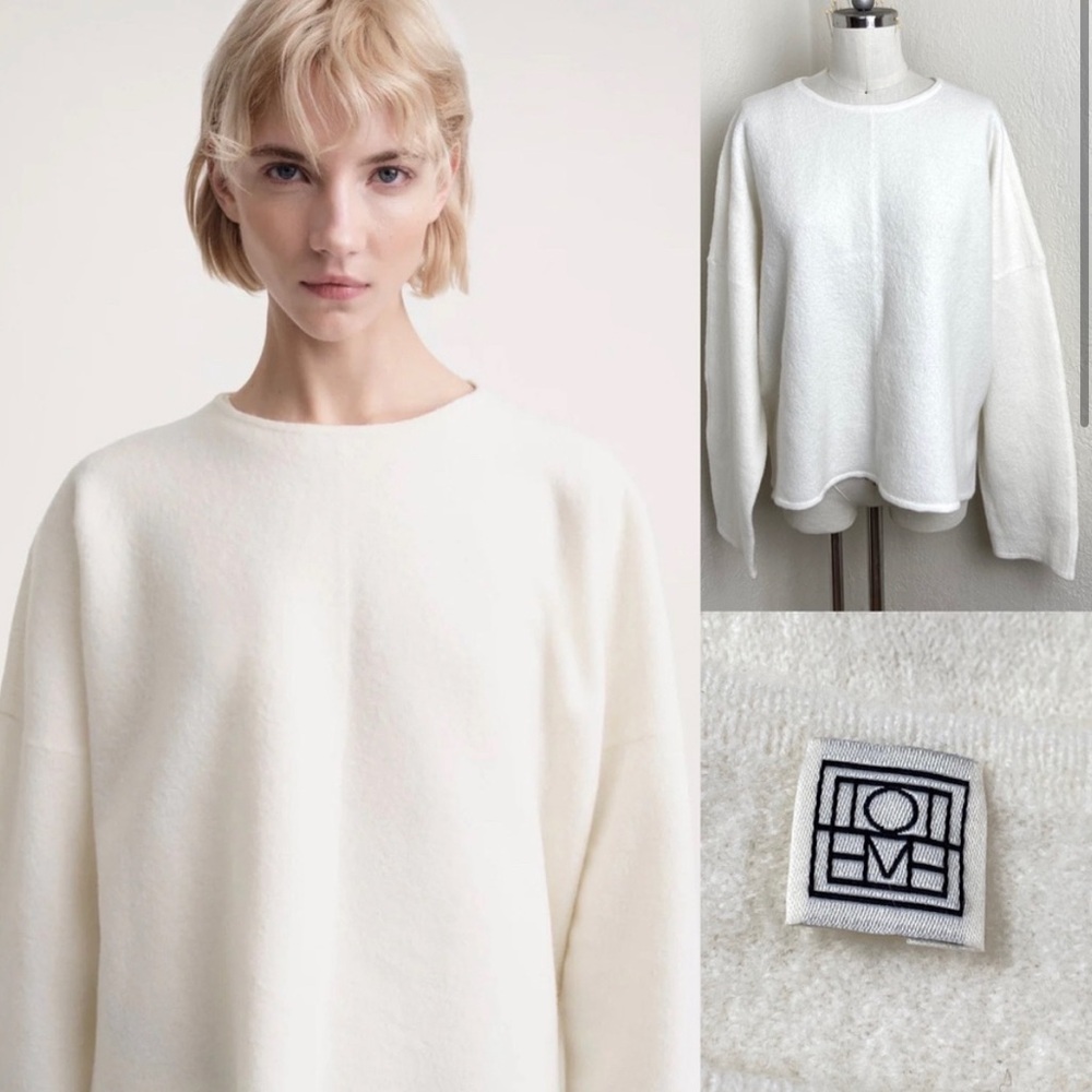 Toteme felted merino knit